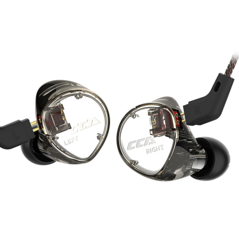 CCA C04 3.5mm In Ear Balanced Armature Dynamic Dual Drivers Earphone HiFi Music Sports With Mic Detachable Cable