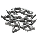 Drillpro 10pcs DCGT0702-AK H01 / DCGT21.51-AK H01 Inserts Used for Aluminum Turning Tool Holder Cutter