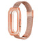 Bakeey Anti-lost Design Mesh Stainless Steel Watch Band for Xiaomi Miband 3