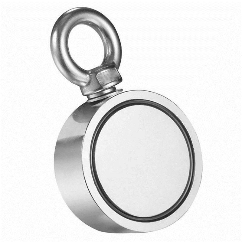 48/60/94mm Double Sided Neodymium Recovery Magnet Fishing Sea Treasure Hunting Rare Earth Magnet