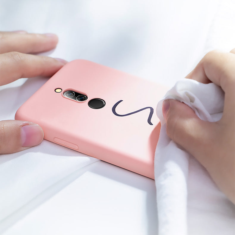 For Xiaomi Redmi 8 Case Bakeey Pure Shockproof Liquid Silicone Rubber Back Cover Protective Case