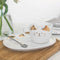 200ML Cat Gold Ceramic Coffee Cup Dish Restaurant With Dish Water Cup Office Cup Tea Cup