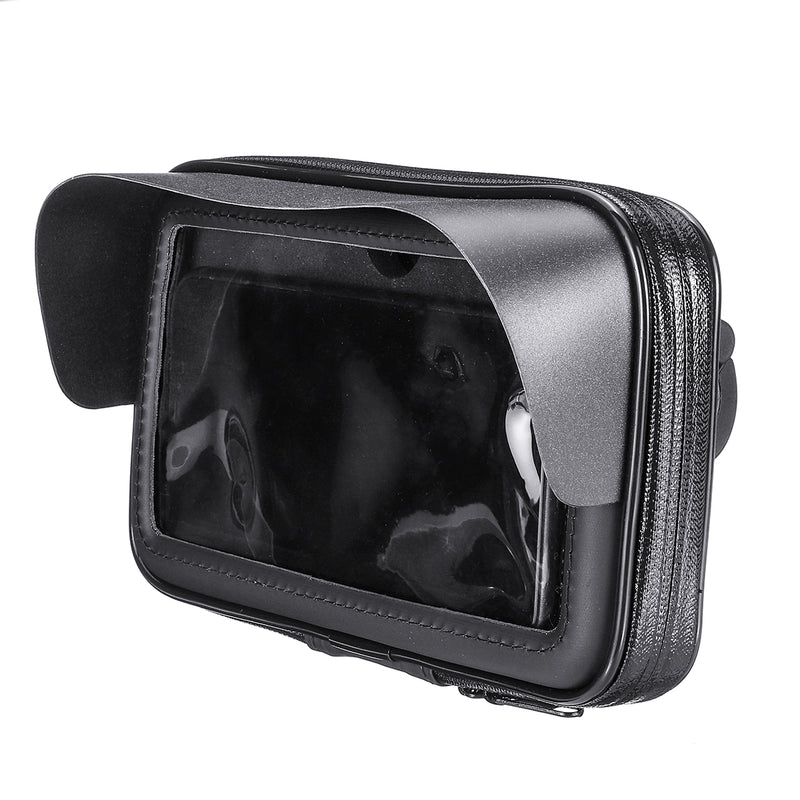 Sun Visor Waterproof Bike Bicycle Motorbike Handlebar Bag Touch Screen Phone Bag For Smart Phone Under 6.3 Inch