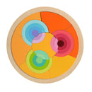 Colorful Rainbow Wooden Blocks Jigsaw Puzzle Toys Kids Learning Educational Game