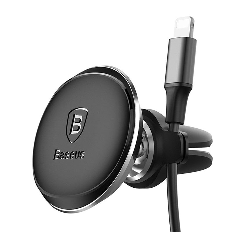 Baseus Cable Clip Magnetic Rotation Car Air Vent Phone Holder Stand for Samsung S8 iPhone X Xiaomi