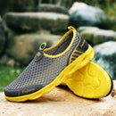 Men Sport Shoes Slip-on Hiking Water Antiskid Light Hollow Out Casual In Mesh Loafers Sandals