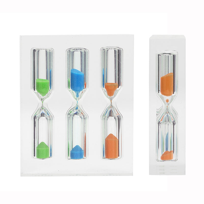 Small Acrylic Timer Hourglass 3/4/5min For Tea/Cafe Birthday Xmas Child Gift