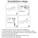 Alumimum Bath Double-Deck Towel Rack Rail Bar Wall Mounted Holder Storage Shelf