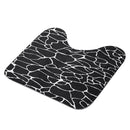 Marble Shower Curtain Waterproof Bathroom Bath Mat Set Rug Toilet Lid Covers A Shower Curtain