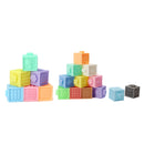 6/12 PCS Baby Grasp Rubber Squeeze Toy Developmental Model Building Learning Toys With Box Packing