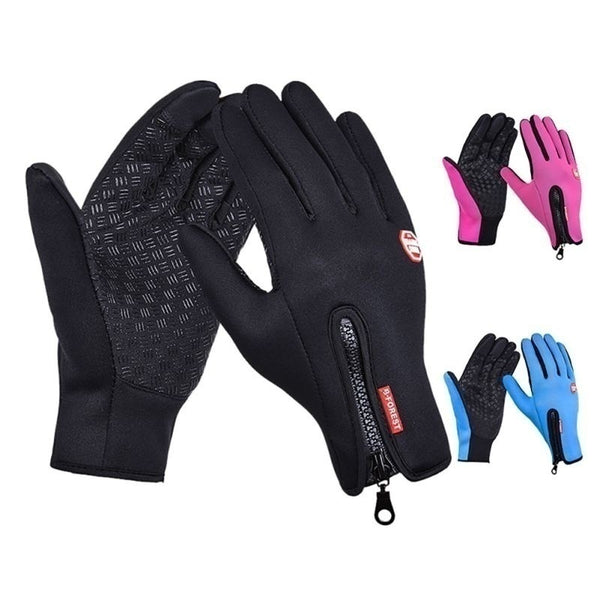 1Pair Touch Screen Tactical Glove Winter Sport Skiing Gloves Zipper Thermal Warm Gloves