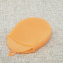 Double Sided Oval Silica Gel Bath Brush Multifunctional Baby Woman Bath Brush Heat Insulation Decontamination Cleaning Brushes