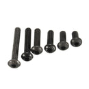 Suleve M3CH1 100Pcs M3 Carbon Steel Button Head Hex Socket Cap Screw Bolt Metric Allen Bolt