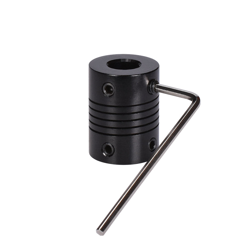 2Pcs Black 5x5mm Aluminium Stepper Motor Shaft Coupler for CNC 3D Printer Part