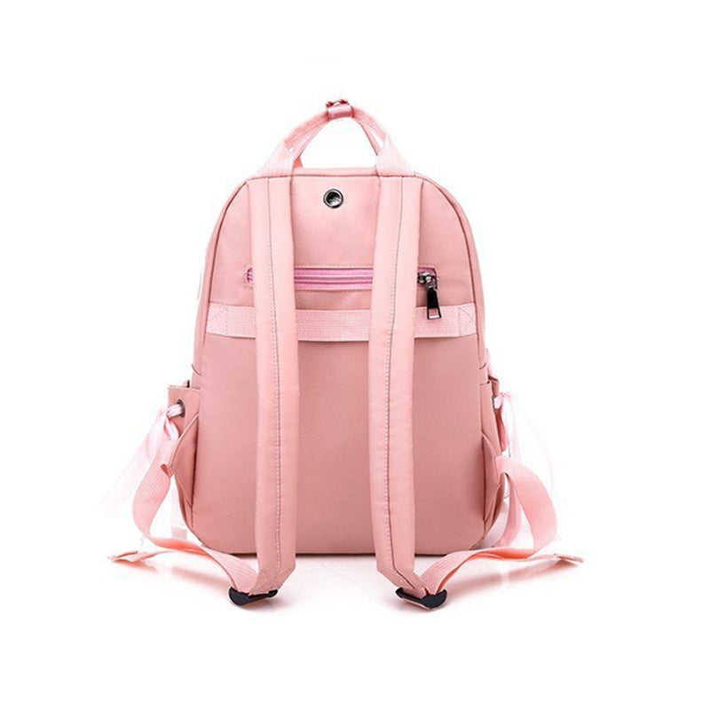 10L Women Girls Backpack Rucksack Waterproof Oxford School Shoulder Bag With Headphone Hole Outdoor Travel