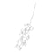 50PCS DIY Clear Acrylic Drops Crystal Bead Spray Wired Stems Wedding Craft Decorations