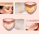 Glow Kit Highlighter Makeup Shimmer Face Body Heart Highlighter Blush Palette Illuminator Highlight Contour Golden Bronzer
