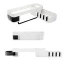 Punch-Free Shower Storage Corner Rack Shelf Hanger Bathroom Kitchen Wall Mounted