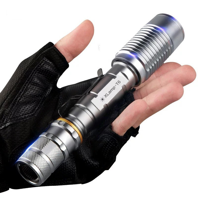 SHENYU 7084 18650 Battery Flashlight USB Charging 5 Modes Zoomable Torch Light High Power Waterproof Lamp