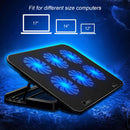 Universal Laptop cooler 2 Port USB and Six Fan cooling block laptop cooling Notebook Laptop Stand for 12-17 inch for Laptop Cooling bracket