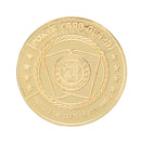 Metal Poker Guard Card Protector Coin Chip With Round Plastic Case