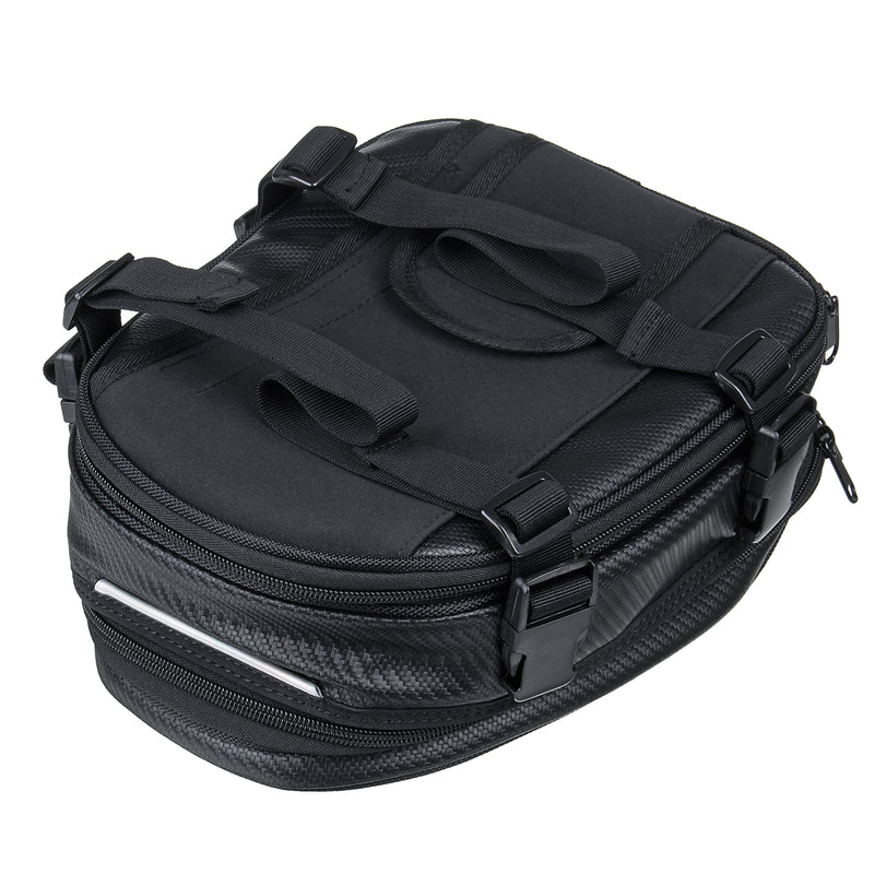Waterproof Motorcycle Motorbike Reflective Rear Seat Saddlebags Helmet Luggage Storage Bag