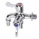 1/2 Inch Washing Machine Faucet Sink Connector Hose Tap Garden 2 Outlet With Control