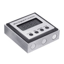 Drillpro Stainless Steel 360 Degree Mini Digital Protractor Inclinometer Electronic Level Box Magnetic Base Measuring Tools