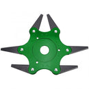 Updated Grass Trimmer Head 6 Teeth Blade Trimmer Head Brush Cutter Blade for Lawnmower Green Yellow