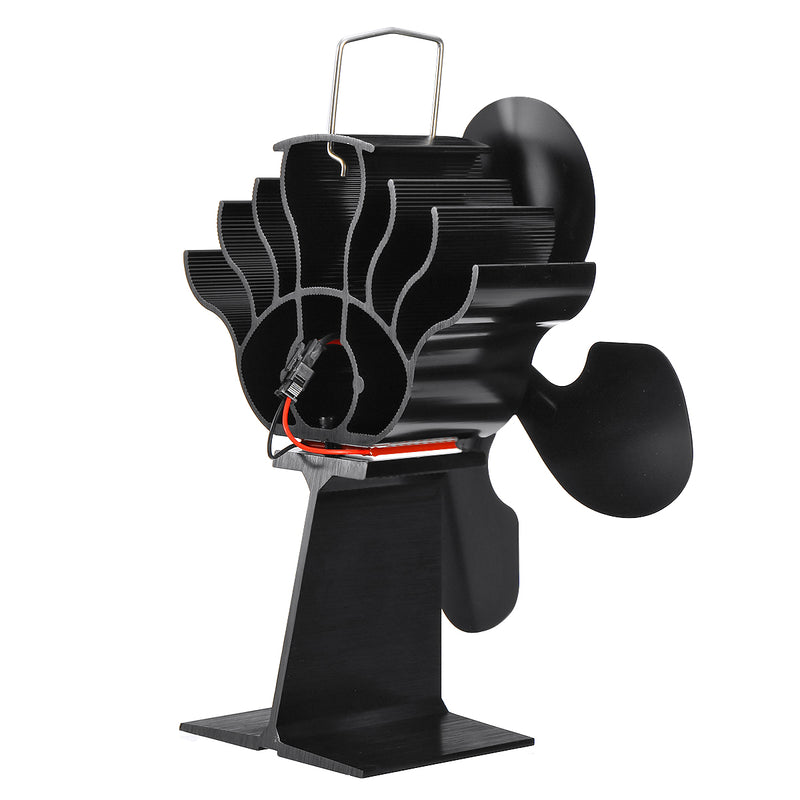 4 Blades Fireplace Fan Thermal Heat Power Wood Burner Fan Stove Fan