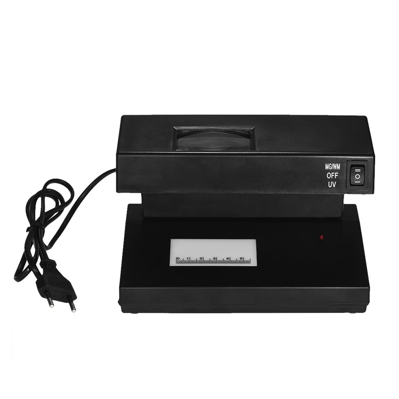 AD-2138 Cash Detector Machine Indicator Bill Cash Counting Machine Money Detector Currency Banknotes Notes Checker with Ultraviolet UV and Magnifier