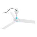 50cm Ceiling Fan DC 12V 6W USB / Li-ion Ceiling Fan 3 Blades  Indoor Outdoor Caravan Camping
