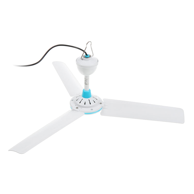 50cm Ceiling Fan DC 12V 6W USB / Li-ion Ceiling Fan 3 Blades  Indoor Outdoor Caravan Camping
