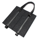 KCASA KC-BC02 Wool Felt Two Water Wine Bottle Carrier Bag Champagne Travel Tote Bag Holder Organizer