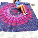 Honana WX-99 New 150x210cm Bohemian Style Polyester Fiber Beach Towel Mat Tapestry Mandala Rectangle Bed Sheet