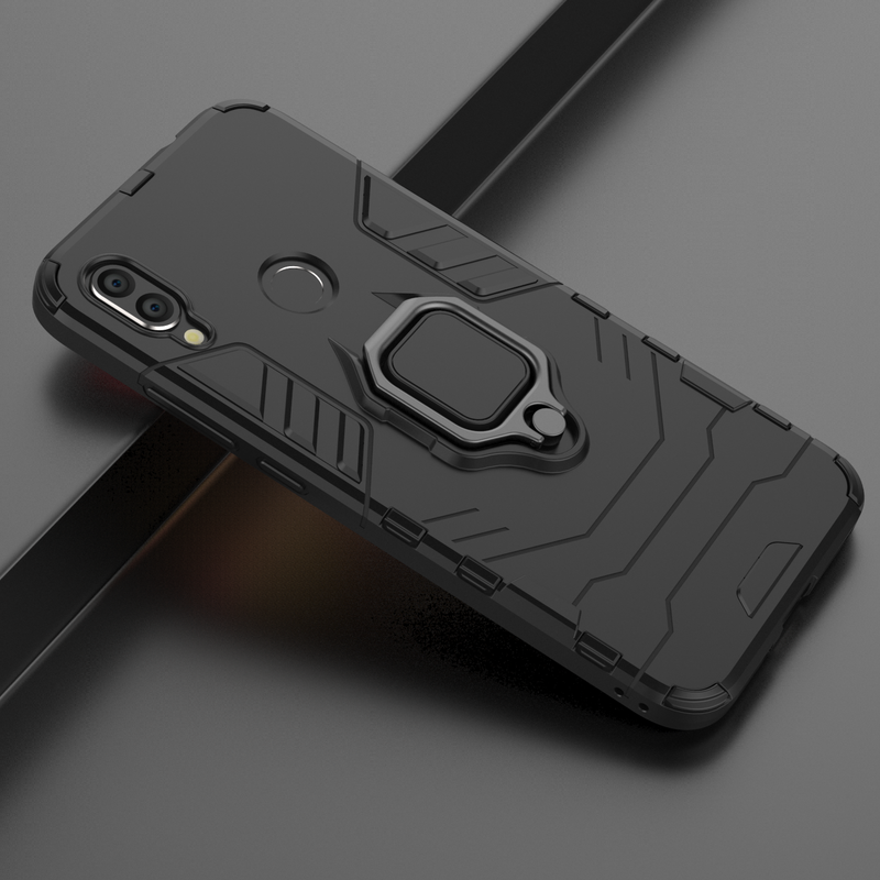 Bakeey Armor Magnetic Card Holder Shockproof Protective Case For Xiaomi Redmi Note 7 / Redmi Note 7 PRO