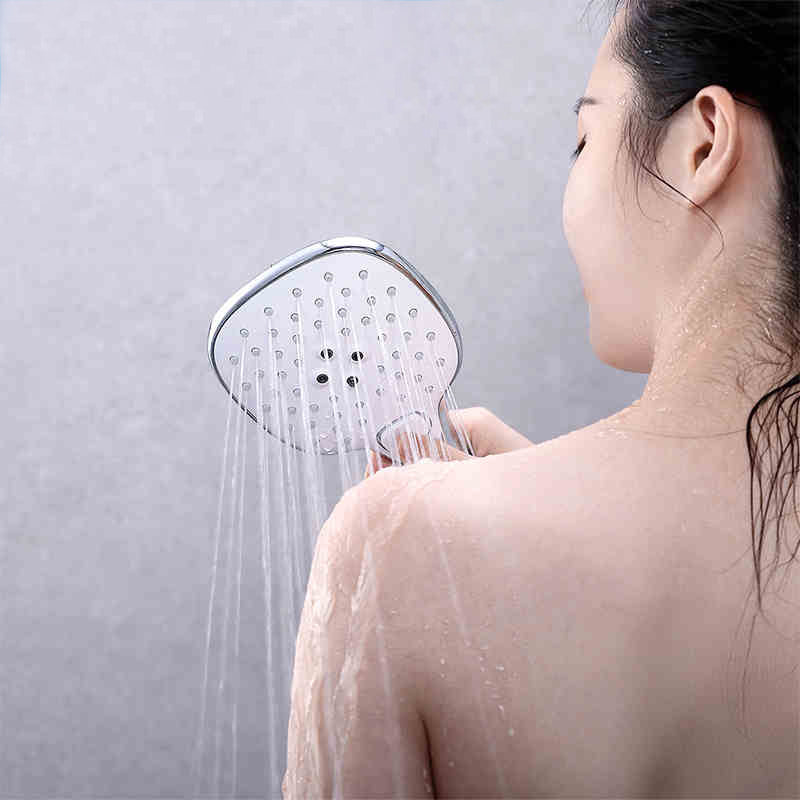 HIGOLD Bathroom Handheld Showerhead 3 Shower Mode Adjustable G Connector Shower Head with Anti-blocking Hole