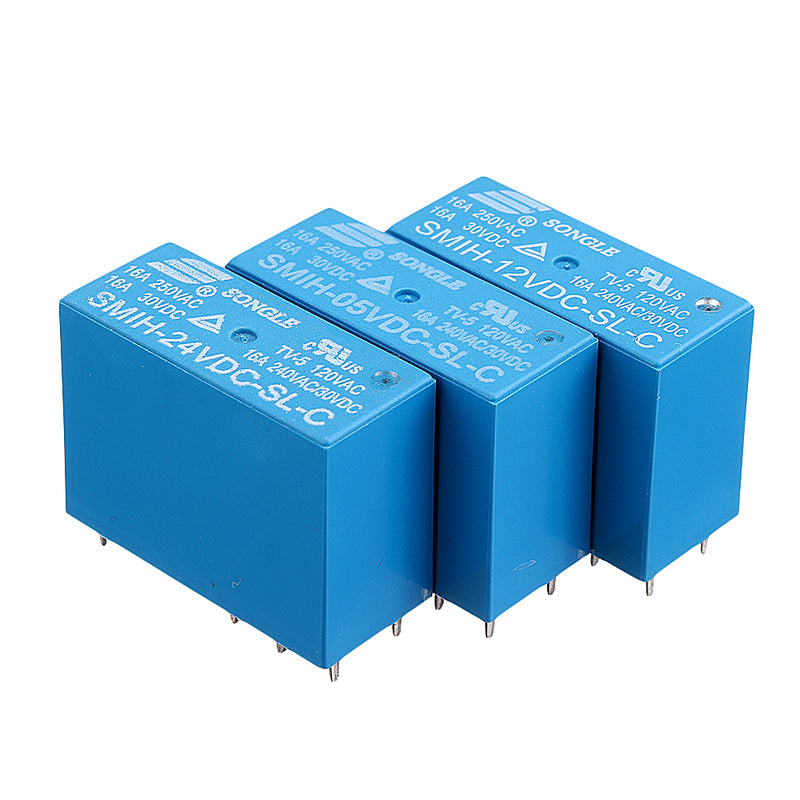 5PCS SMIH-05VDC-SL-C SMIH-12VDC-SL-C SMIH-24VDC-SL-C 16A 8PIN Relay 05 12 24 V Relay Module