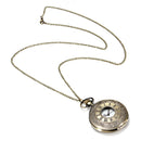 DEFFRUN Vintage Roma Steampunk Quartz Pendant Necklace Women Pocket Watch