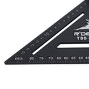 RDEER 150mm Angle Ruler Aluminun Alloy Triangle Ruler For DIY Home Builders Artists Woodworking Measuring Tools