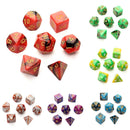 7pc/Set TRPG Games Gaming Dices D4-D20 Multi-sided Dices 6Color
