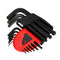 JETCH BS-B9 9Pcs L Shape Hex Key Set Allen Wrench Chrome Ball End