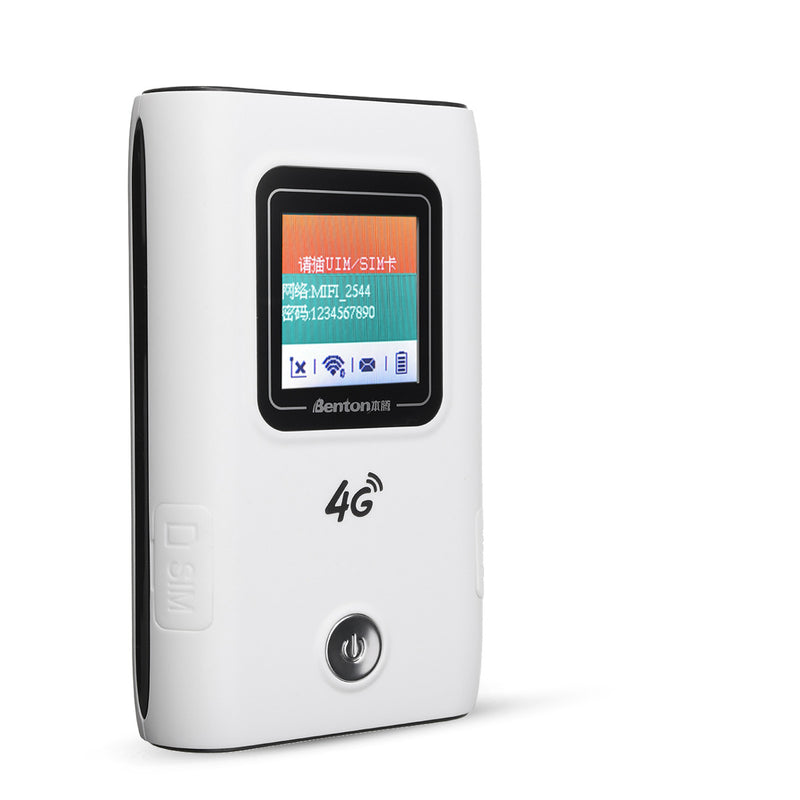 4G Wireless Mobile Router Portable Wifi Repeater Modem LCD Display 150Mbps SMS Notification 5200mAh Power Bank Charging Electronic Device Support 10 Devices