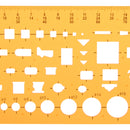 Architecture Plan Design Drawing Template KT Soft Plastifc Ruler Building Formwork Drafting Stencil