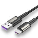 KUULAA 5A QC3.0 Smart Current Matching Nylon Durable Quick Charge Type-C Data Cable for Samsung S10+ HUAWEI P30Pro Xiaomi Mi9 Redmi Note8