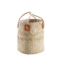 Straw Woven Flower Pot Portable Plant Storage Baskets Flower Vase Handmade Hanging Basket Home Decor