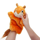27CM Stuffed Animal Squirrel Fairy Tales Hand Puppet Classic Children Figure Toys Plush Animal