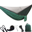 1-2 Person Portable Outdoor Camping Hammock with Mosquito Net High Strength Parachute Fabric Hanging Bed Hunting Sleeping Swing