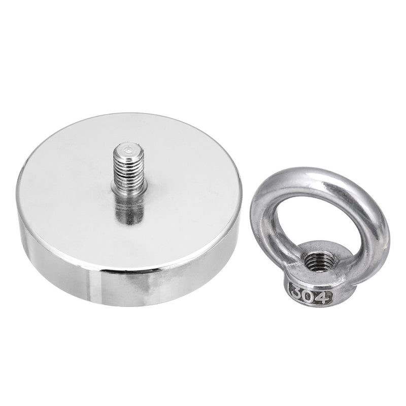 300kg D75mm Neodymium Fishing Salvage Recovery Magnet For Detecting Metal Treasure