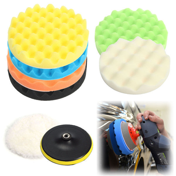 8pcs 7 Inch Sponge Polishing Waxing Buffing Pads